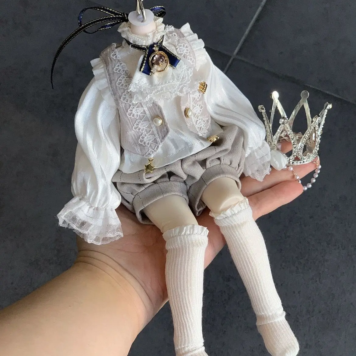 Conjunto de Ropa para Muñeca de 30 cm, Traje de Príncipe Elegante para Muñeca BJD, Accesorios de Juego para Casa de Muñecas, Sin Muñeca