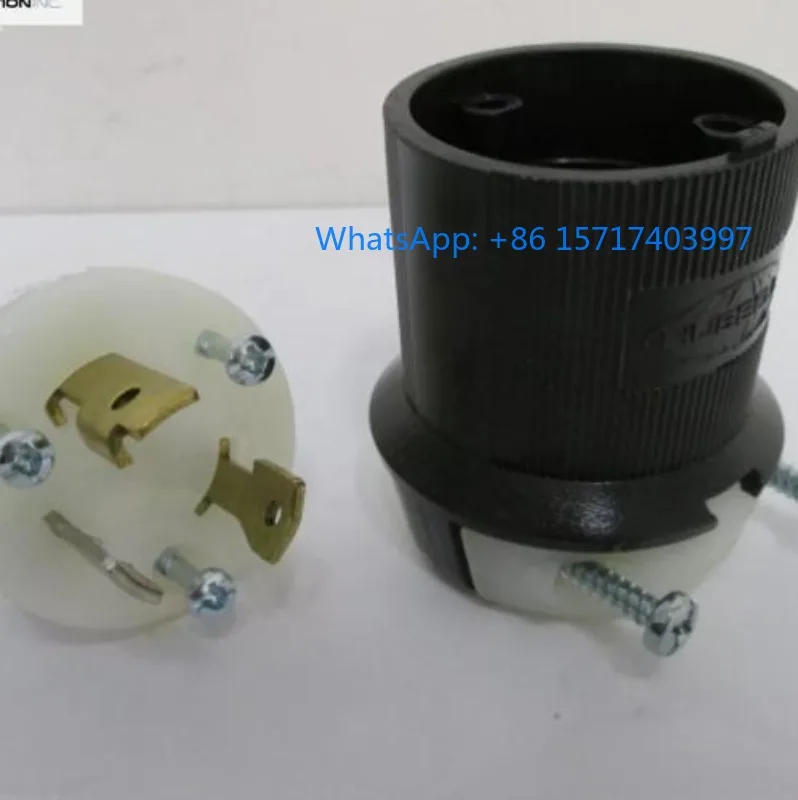 

HUBBELL HBL2611 three pin industrial plug 30A 125V from the United States