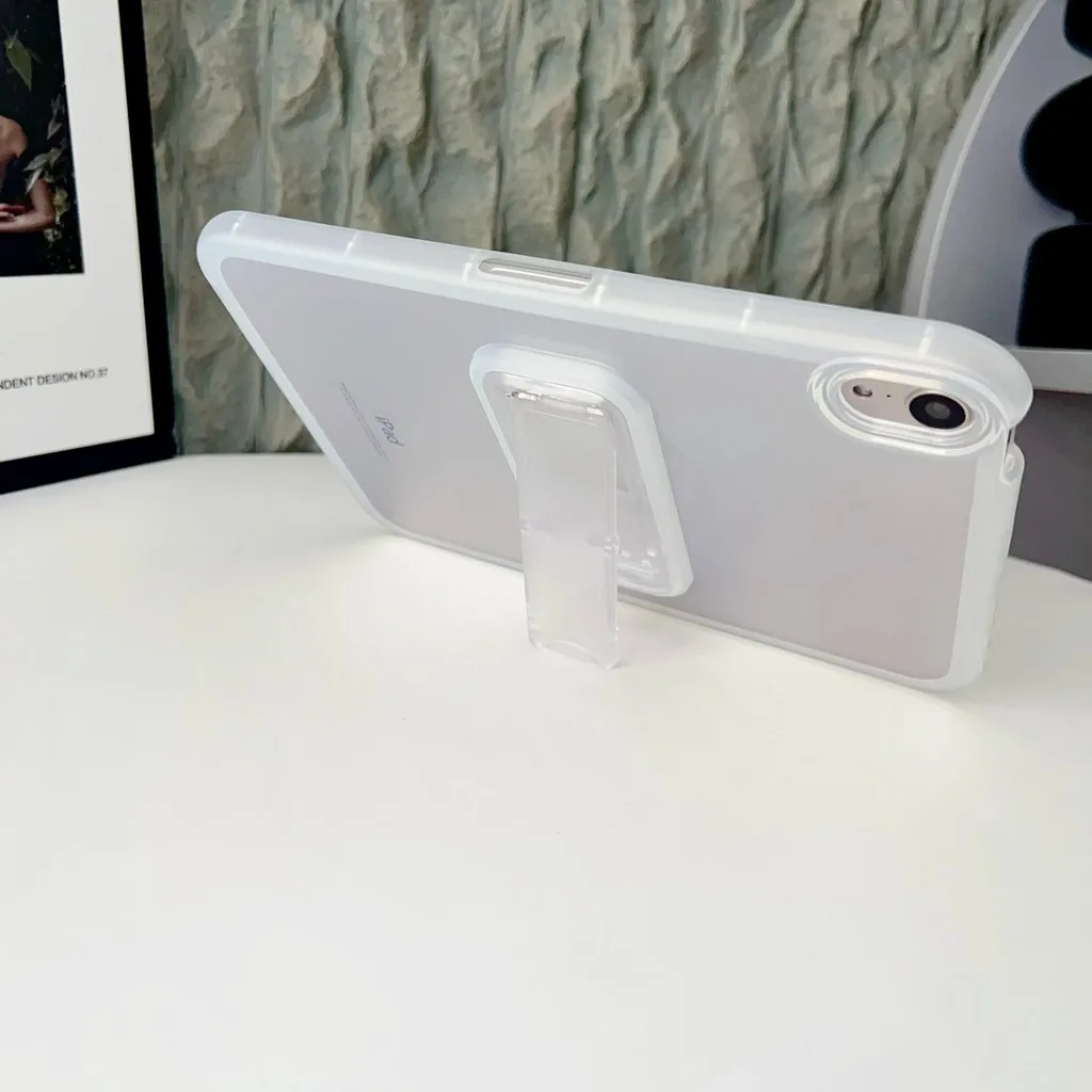 Matte Transparent Shell For iPad 11th 2025 11 inch A16 Air 11 7 5 4 3 Pro 2 1 10th 10.9 10.2 9.7 Mini 7 6 5 4 With Bracket