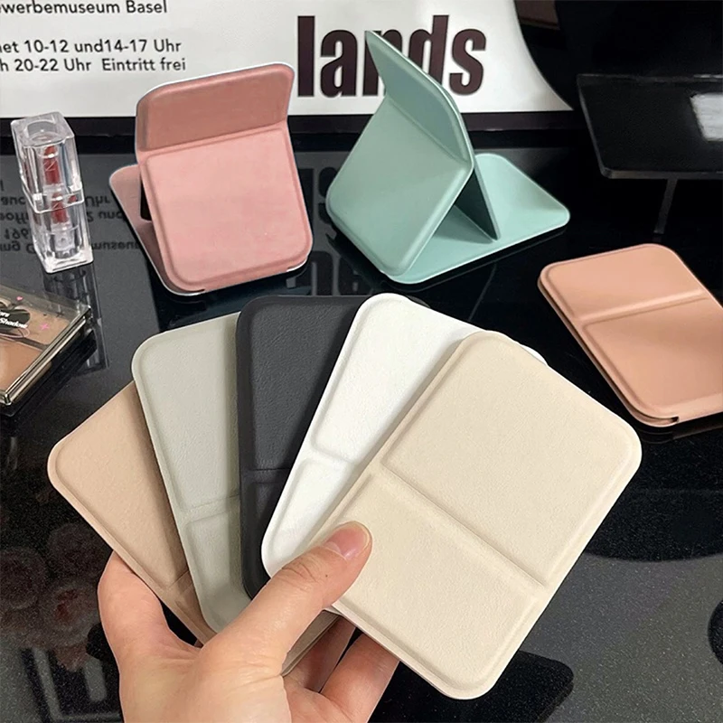 Desktop Foldable Cosmetic Mirror Simple Portable Handheld Makeup Mirror Easy To Carry Travel Makeup Mirrors Pocket Mirrors