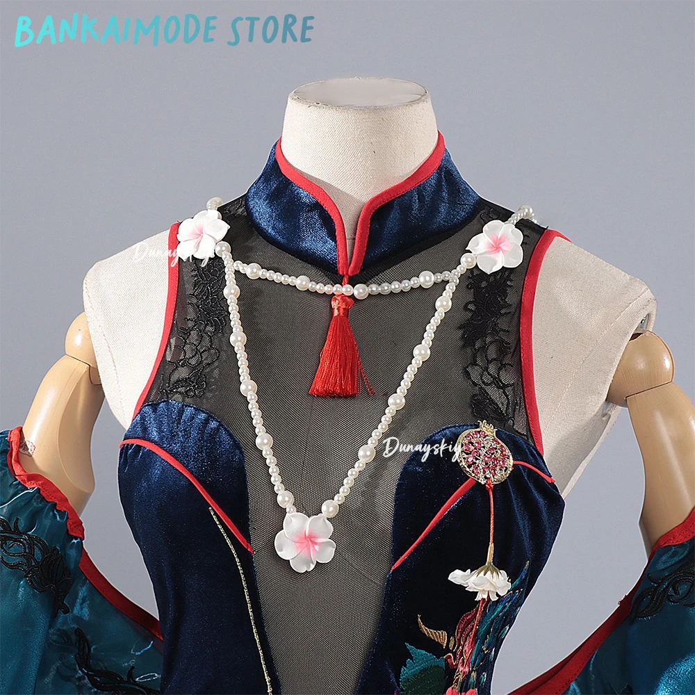 เกม Path To Nowhere Cabernet เครื่องแต่งกายสไตล์จีน Cheongsam ชุด Retro ชุด Cabernet บทบาทเล่นวิกผมรองเท้าชุด 3xl