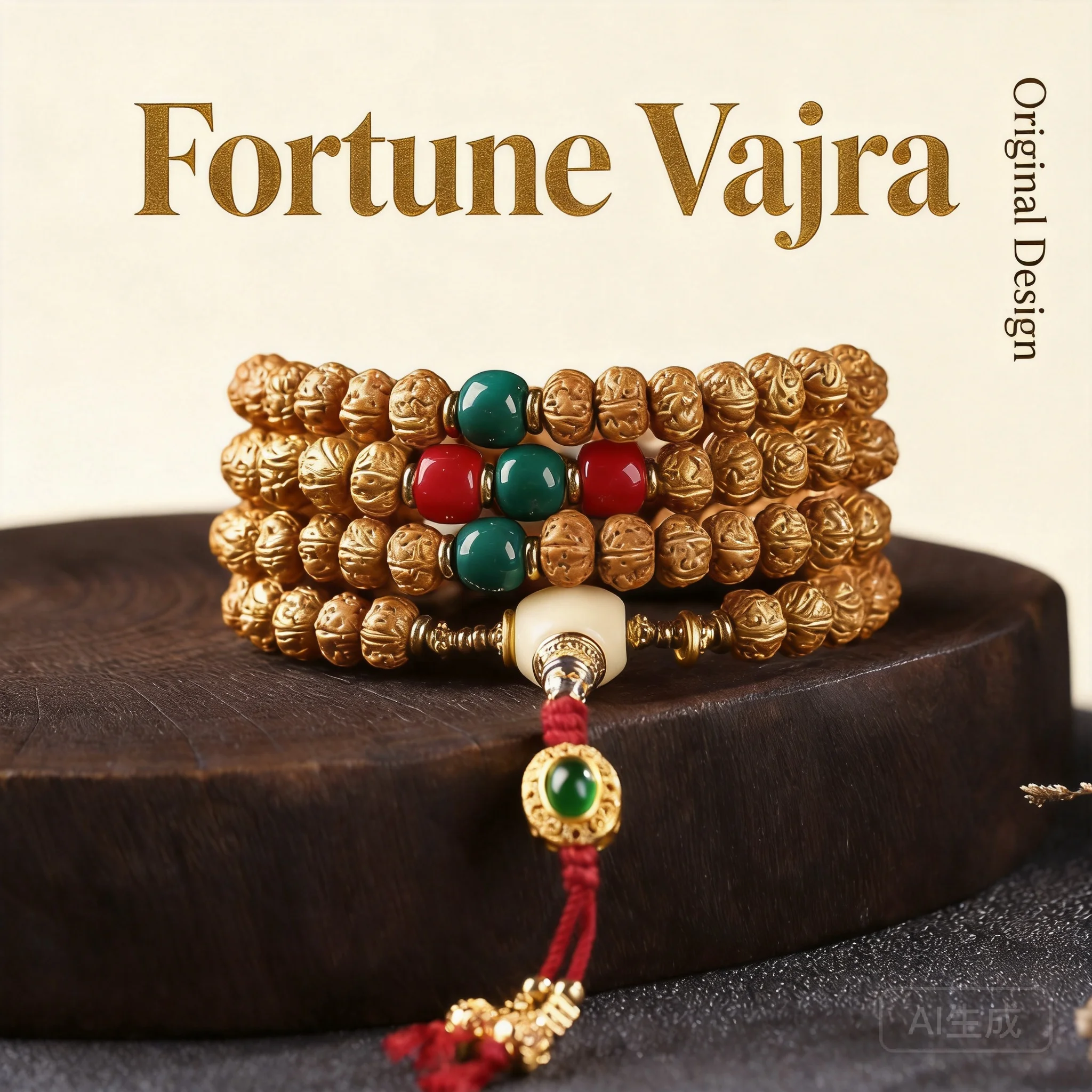 

Chinese Style Lucky 108 Beads Small Rudraksha Bodhi Mala Bracelet Unisex Prayer Beads For Meditation Wealth Blessing Wrist Jewel