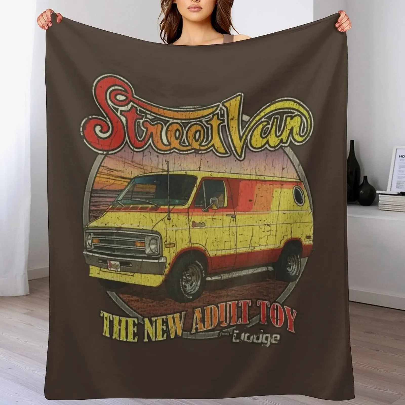 Street Van '76 Throw Blanket decorative Comforter Plaid on the sofa Blankets