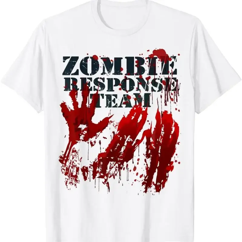 Zombie T Shirt Blood Splatter Hands Response Team