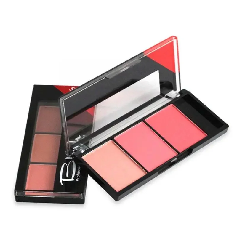 Gesicht erröten Palette Make-up natürliche Rouge Palette Farben erröten mit Pinsel einfach zu tragen Make-up natürliche Puder Rouge Frauen