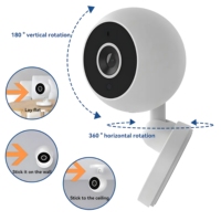 1080HD Smart Wi-Fi Smart Home Security Camera 4K 2MP HD Real-Time APP Alerts 2-Way Audio With Motion Tracking For Baby & Pet New