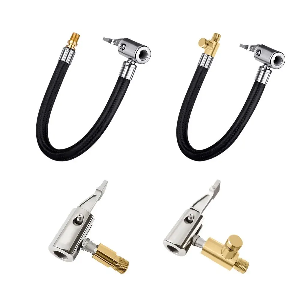 Tuyau mandrin d'air connexion de pneu verrouillage pompe à Air Tube d'extension adaptateur de pompe à Air tuyau de gonflage de pneu de voiture pompe à Air gonflable