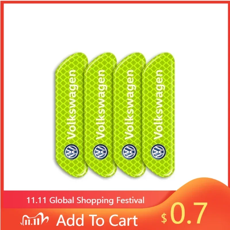 

Новые светоотражающие наклейки-стикеры (4 шт./компл.) для автомобилей VW: Volkswagen Golf-5, 6, 7, MK6, Jetta, Lavida. Стильный аксессуар для тюнинга авто.
