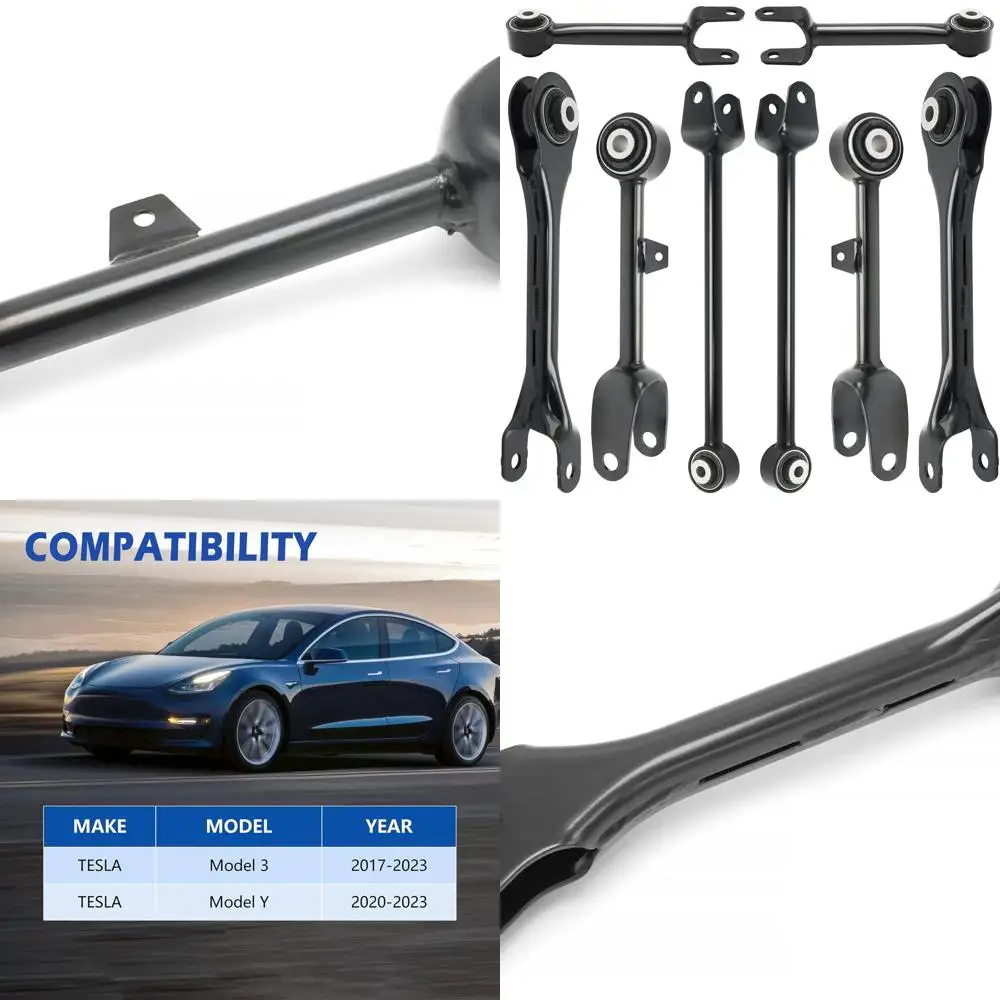 

8 шт. комплекты подвески заднего верхнего нижнего рычага, совместимые с Tesla Model 3,2020-2023 Model Y 2017-2023 гг.