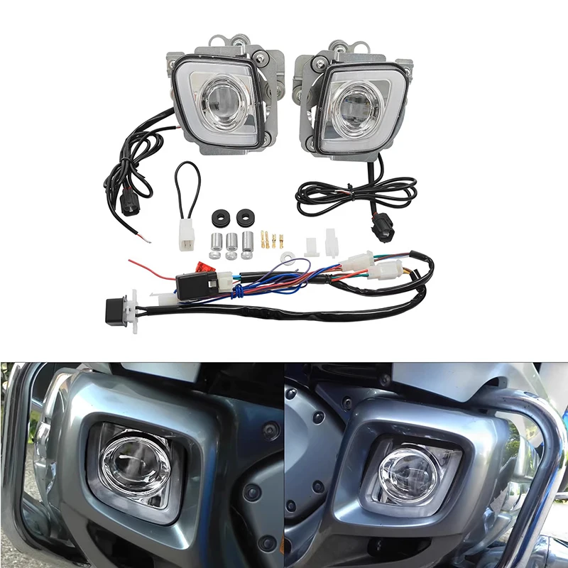 Honda Goldwing GL1800 2012-2017 F6B 2013-2017 Valkyrie 1800 2014-2015 용 LED 방향 지시등 운전 안개등
