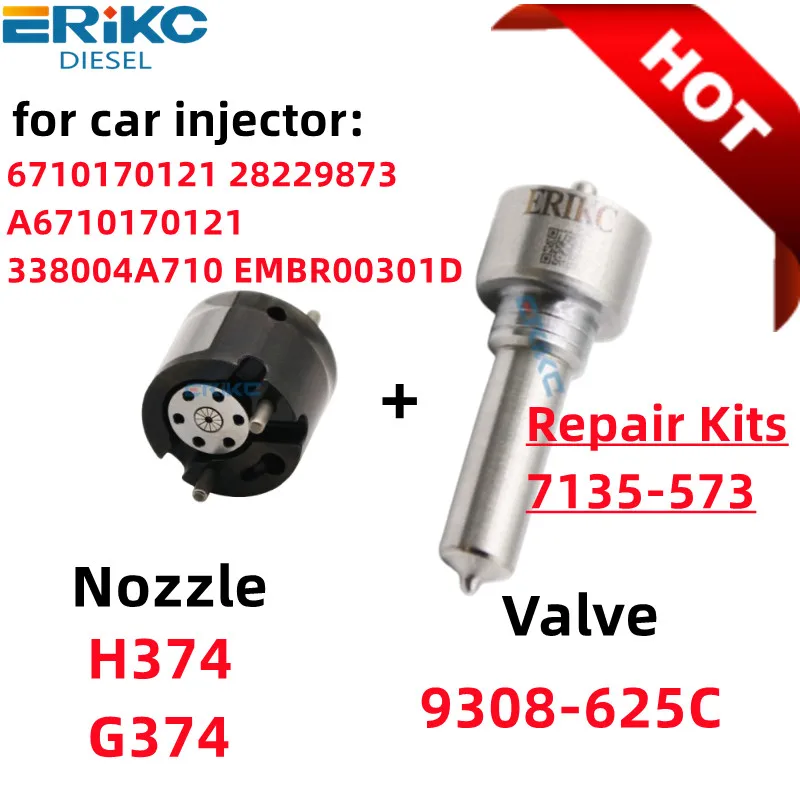 For 6710170121 28229873 A6710170121 338004A710 EMBR00301D Repair Kits 7135-573 Nozzle H374 G374 Valve 9308-625C Ssangyong Actyon