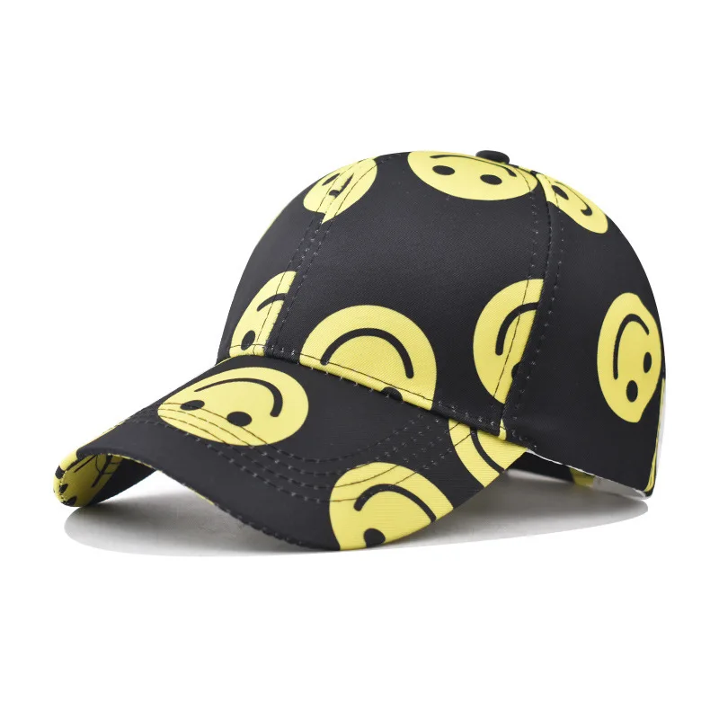 

New Cotton Smiley Outdoor Round Face Baseball Cap Personality Cartoon Dad Hat