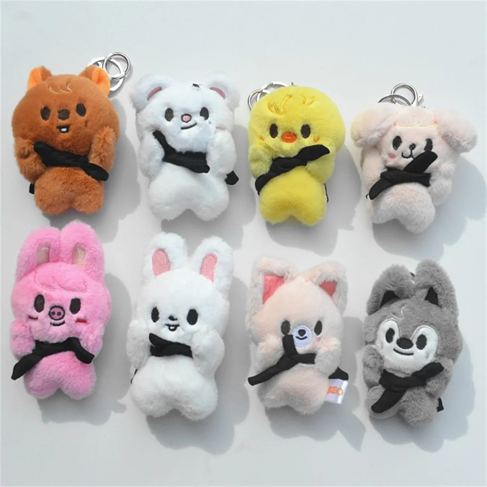 10cm Str-ay Animal Wandering Plush Toy Keychain Soft Pillow Kawaii Room Bag Clothes Decoration Collection Model Friend Kid Gift