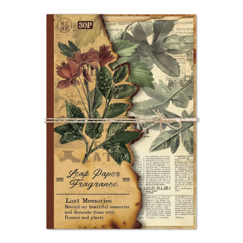 30 teile/paket Verloren Erinnerungen Serie Retro Material Papier Vintage Weiß Kraft Papier für DIY Hand Konto Basis Dekoration