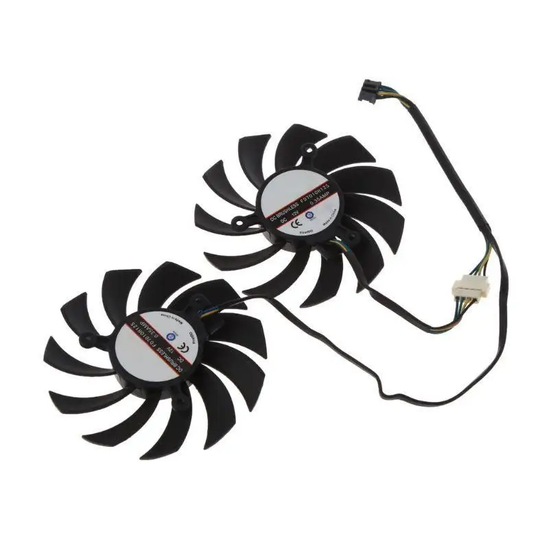 Y1UB 75 مللي متر 4pin مروحة تبريد بطاقة الرسومات الفيديو مروحة ل MSI Radeon 6930 7850
