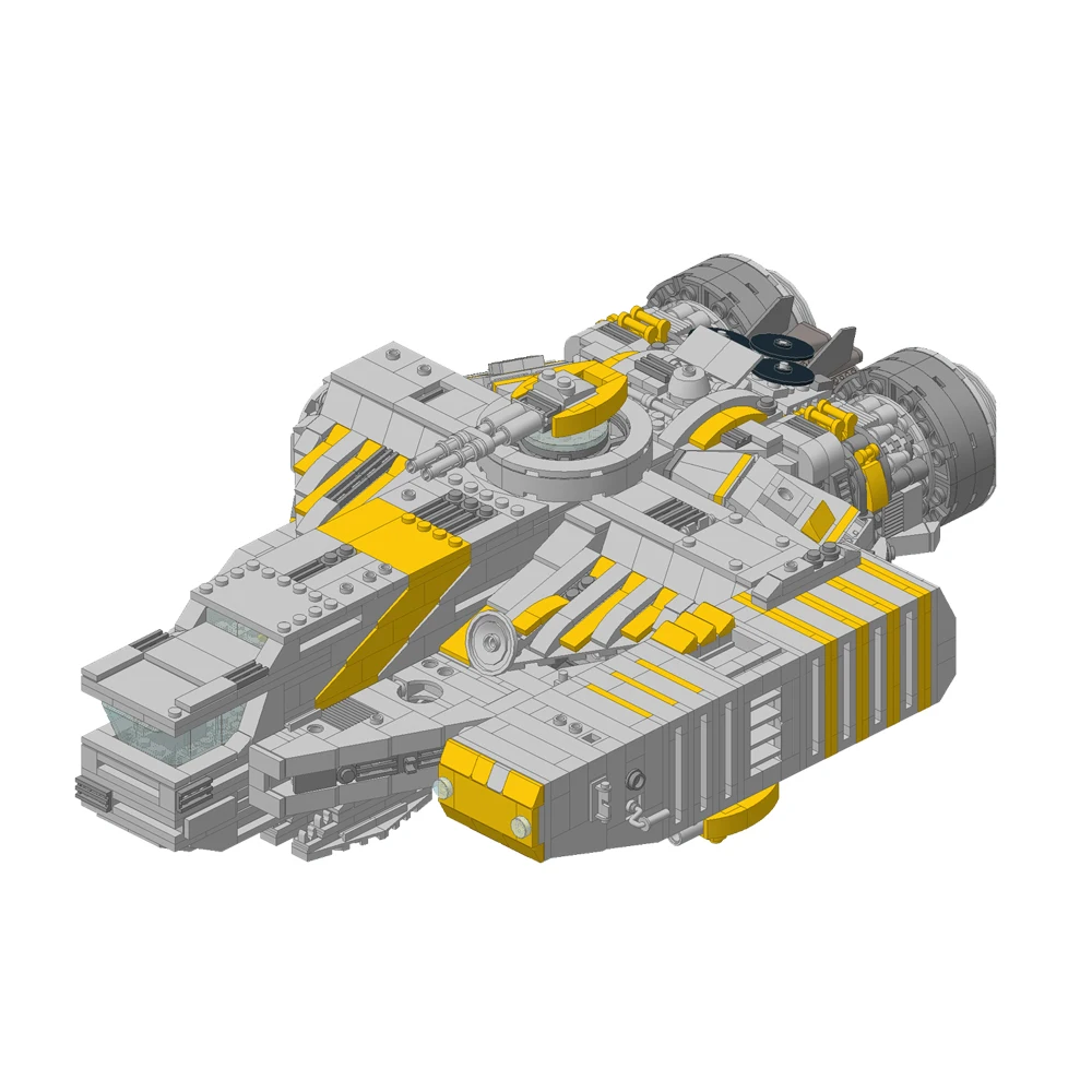 Rebel army GR-75 transporte spaceship blocos de construção xs-estoque de luz cargueiro espaço guerras dirigível tijolos batalha navio brinquedos criança