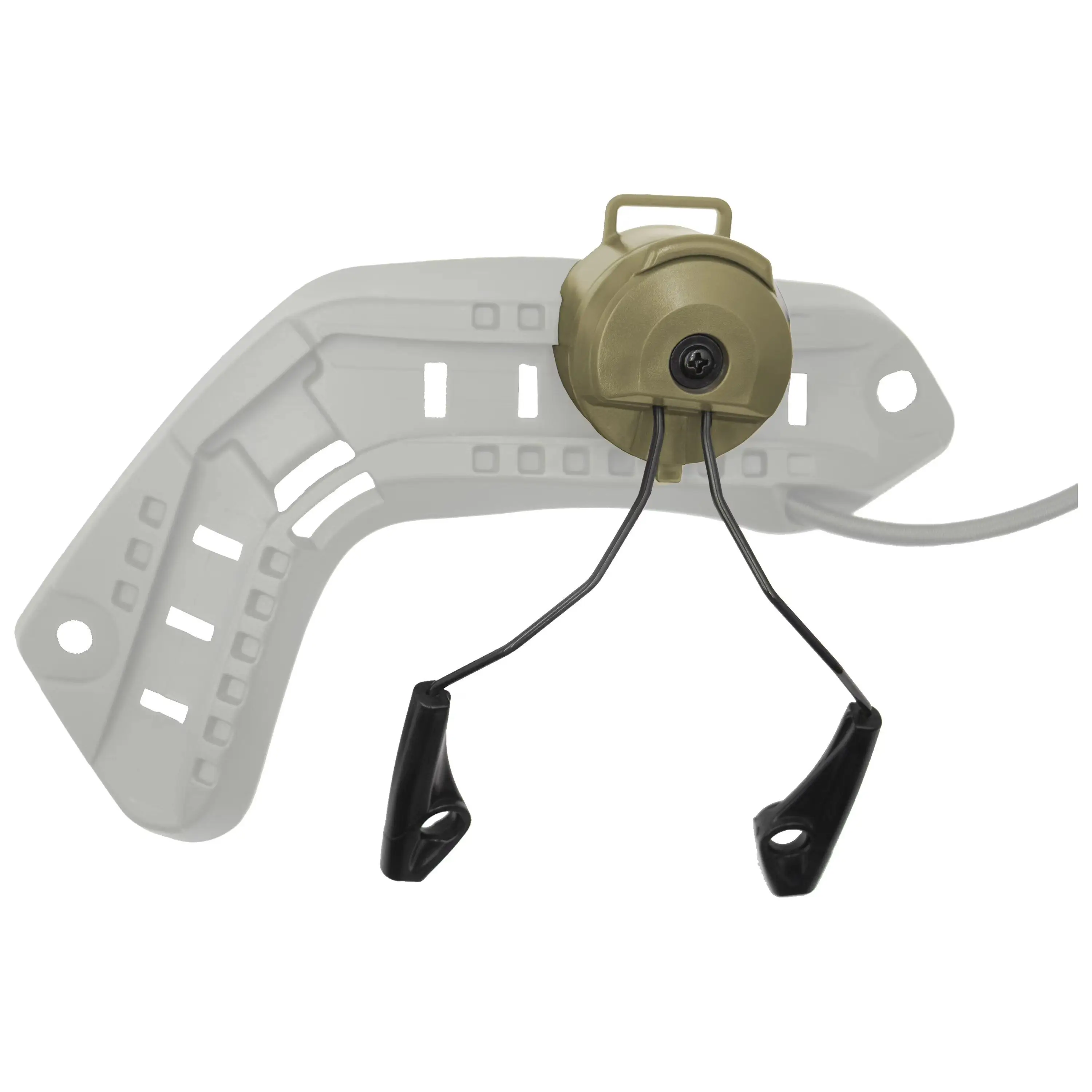 Imagem -03 - Earmuf Arc Ops-core Capacete Rail Adapter Tactical Headphone Stand Earbud para Marshall Impact Sport Tiro Headset
