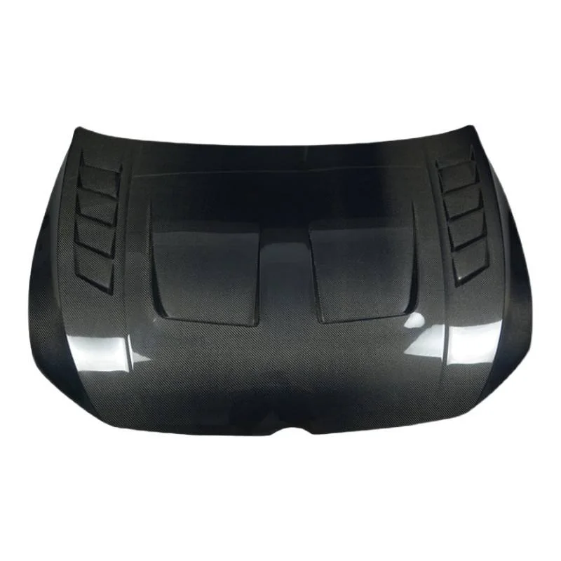 غطاء محرك السيارة من ألياف الكربون لعام 2020 + Golf8 GTI Style VW MK8 مسامير بونيه أمامية ملحقات أغطية محرك الجولف 8 #2