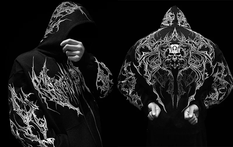 BREATHEDIVINITY Men's Hooded Sweatshirt Loose Fleece-Lined Zipper