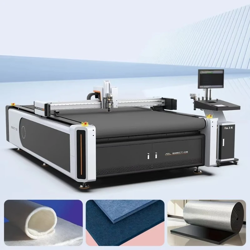 High Precision Digital AOL CNC Acoustic Phenolic Sheet Foam Cutter with Pneumatic Cutting Tool CE