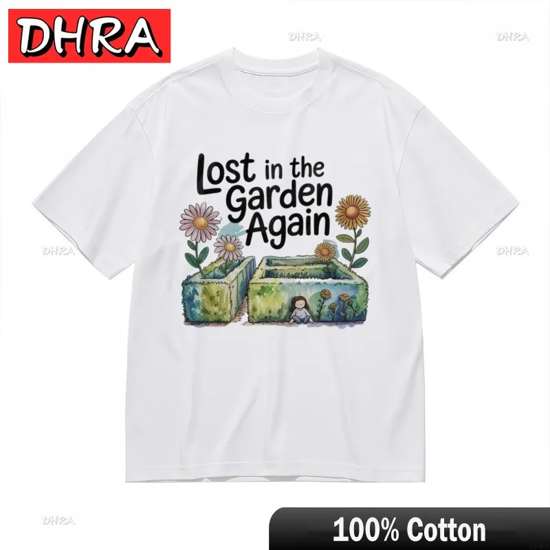 

Женская трендовая классическая футболка с цветочной аркой и дизайном для сидения для девочек, большие футболки TopCool, милые мужские футболки с рисунком по индивидуальному заказу