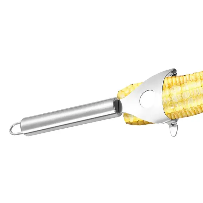 Corn Cob Peeler Stainless Steel Corn Cob Stripper Tool Kitchen Gadget Corn Cob Separator Corn Kernel Cutter For Restaurant Chef