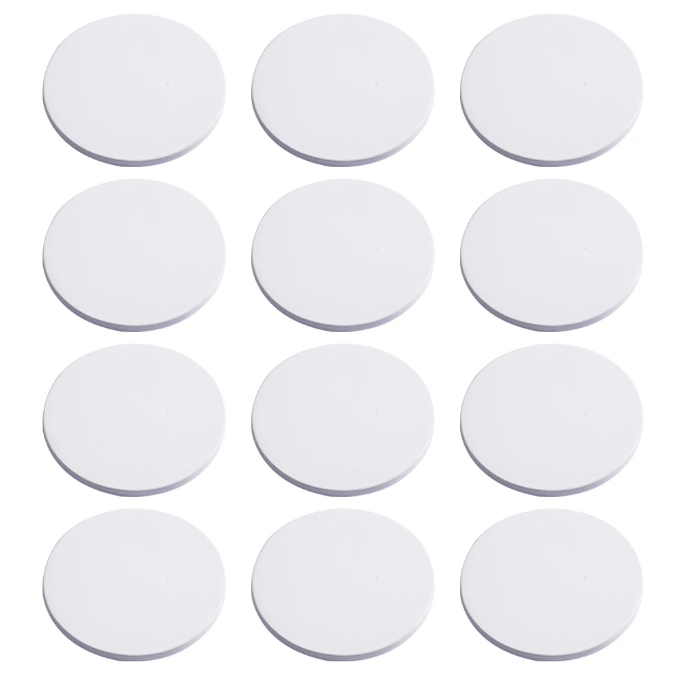 

12pcs Ceramic Coasters Round 10 3 Simple Design Heat Insulation Cup Mat Non Slip Table Protection Party Supplies