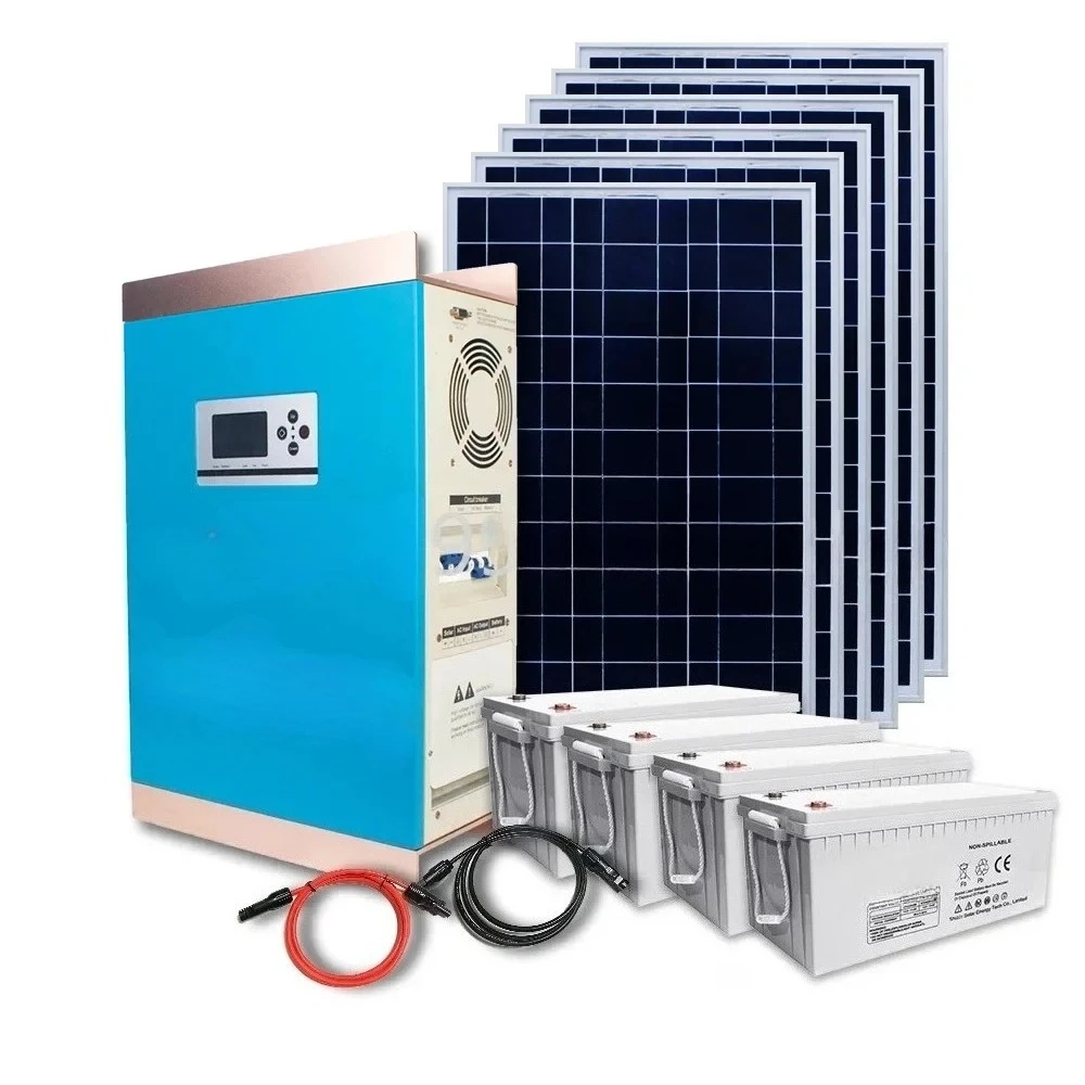 Hybrid Pure Sine Inverter with Charging Controller Integrated Off Grid Solar Energy
