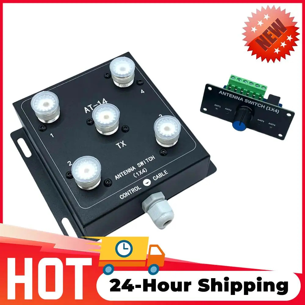 

Многоканальный 4-позиционный коаксиальный антенный коммутатор, переключатель сигнала антенны, 500 Вт PEP, разветвитель антенны, 1.8-60 МГц для радиостанций
