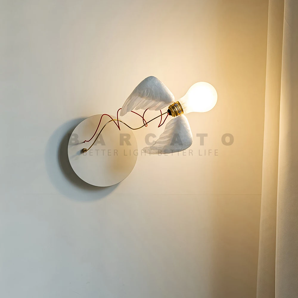 Modern Wall Lamp  Living Room Corridor Lighting Nordic Home Decor Bedroom Bedside Lamps Light Luxury Creative LED Feather Lamp