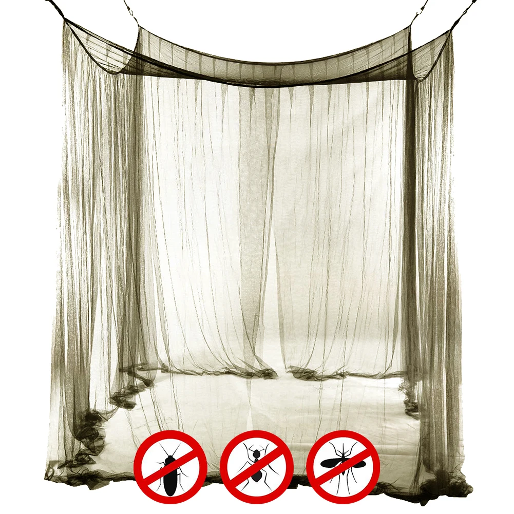 200cm Outdoor Camping Mosquito Net Huge Hammock Insect Bug Tarp Repellent Breathable Mesh Tent Insect Canopy Netting Bed Curtain