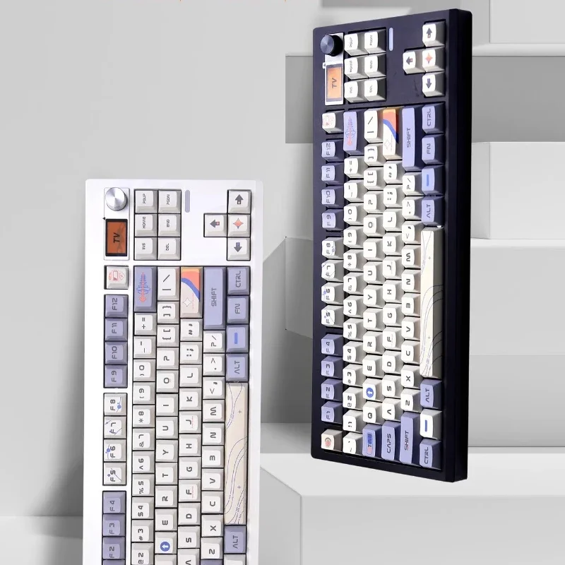 GMK87 Mechanical Keyboard Kit The Third Mock Examination VIA Keyboard Custom Knob GASKET Structure Equipped with A Small Screen