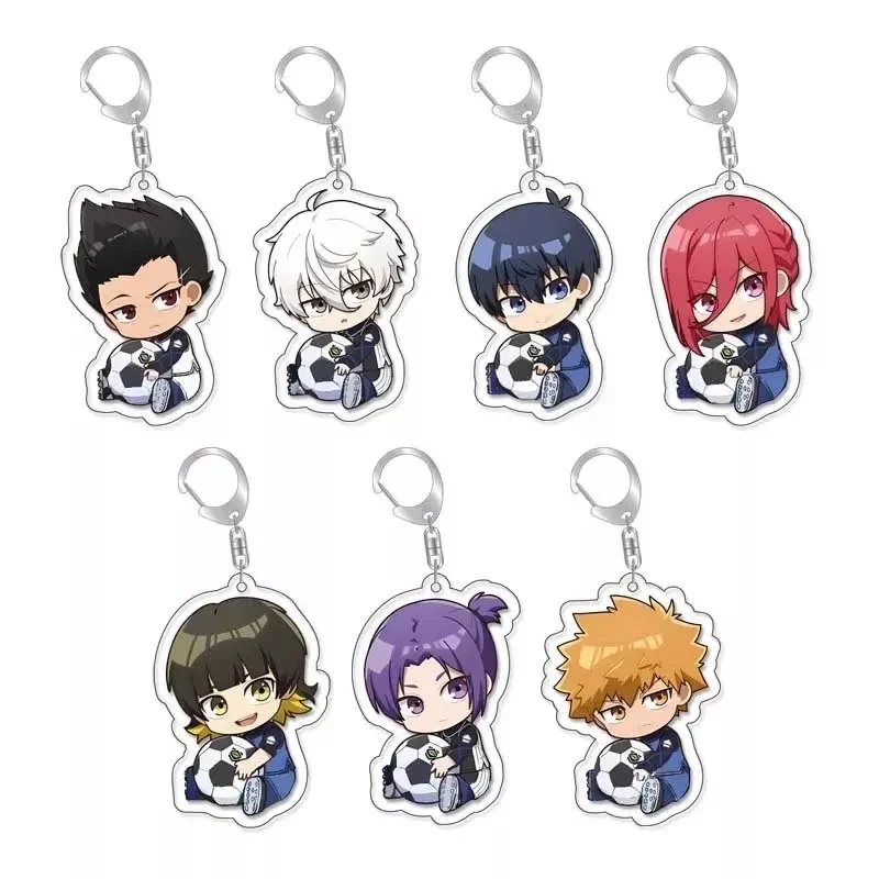

Manga Anime Blue Lock Acrylic Keychain Isagi Yoichi Bachira Chigiri Cartoon Cute Figures Key Chain Ornament Bag Charm Fans Gifts