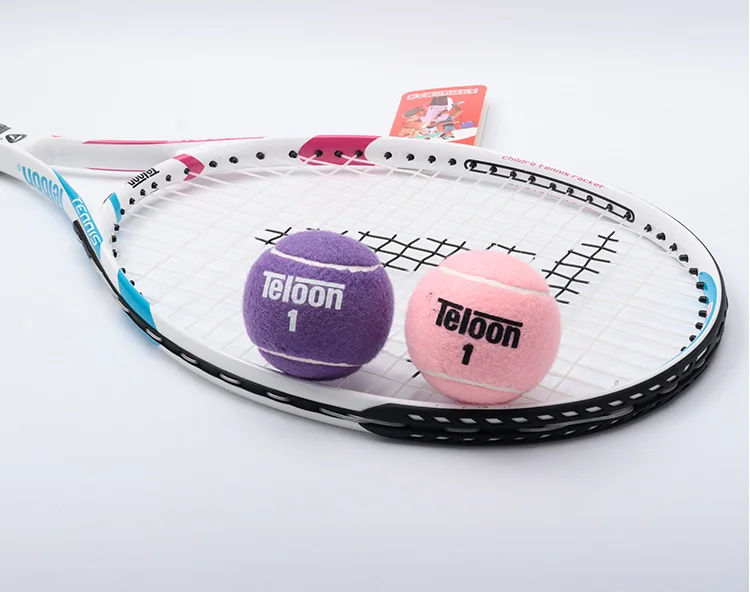 كرات التنس من تيلون، كرات تدريب معلبة باللون الوردي والأرجواني، مرونة عالية، متينة، مقاومة للاهتراء، تدريب احترافي للتنس