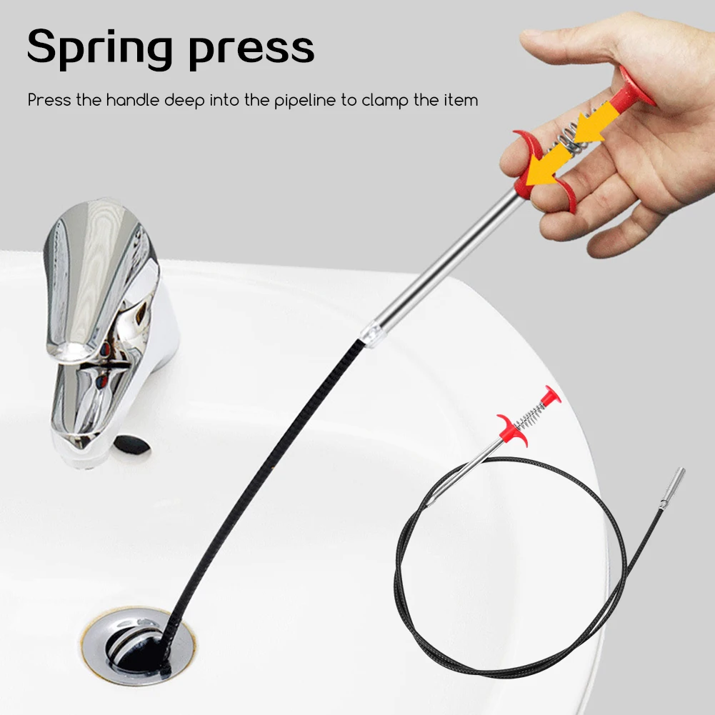 2M جرف المجاري GRIPPER مرنة مخلب الملاذات التقاط أدوات الأداة المنزلية الحوض الحوض الحوض التجريف تنظيف التصريف المنظف #1