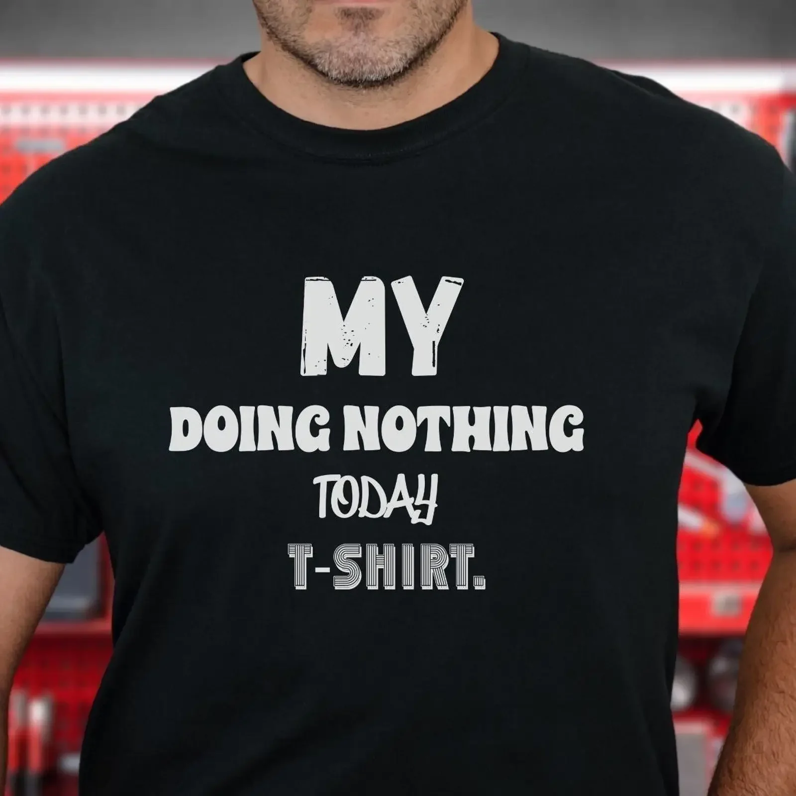Funny Doing Nothing T shirt Lounging for Her Pajama Top Lazy Days of Summer Dad vintage Washed Top For Everyday Wear fashion