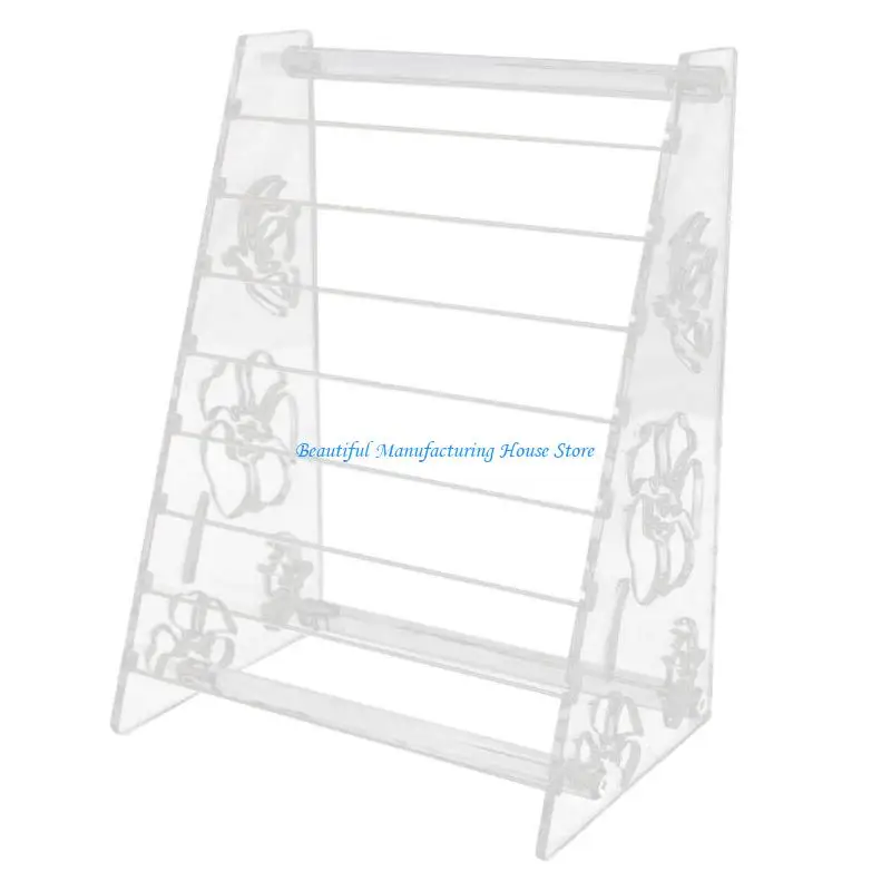 E56A Compact Acrylic Bead Organizers Stand Rack for Hobbyists and Jewelry Displays
