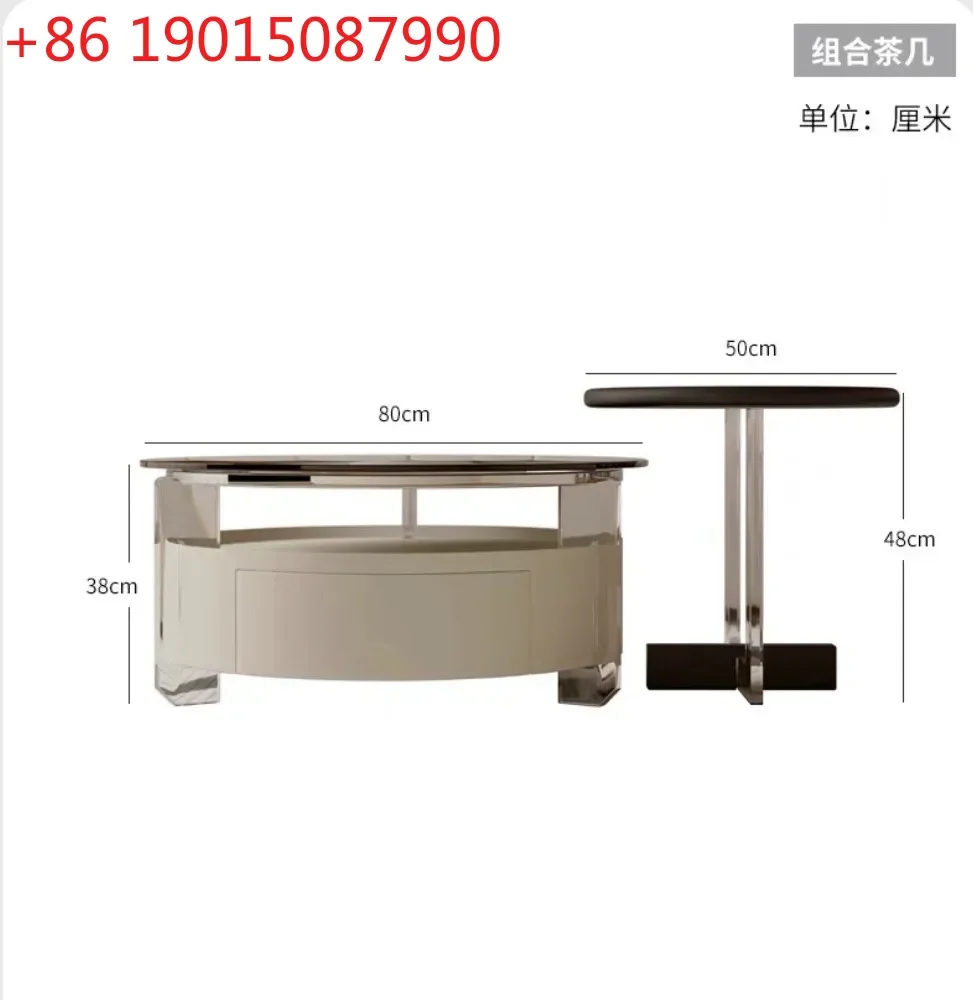 

N Nordic Chinese Style Home Modern Minimalist Acrylic Tea Table Combination Household