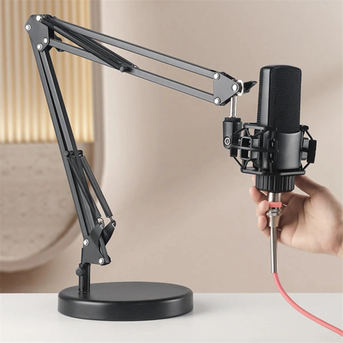

ABJU Microphone Shock Mount for LCT-240 Live Broadcast Mic Recording Holder Microphone Mount & Stand