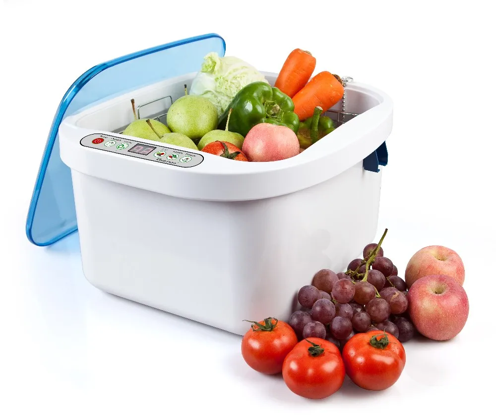 2026 Hot Sale  GT SONIC 12.8L for Sonic Ozone Vegetable Washer Portable Ultrasonic Cleaner for Food Cleaning Kitchen