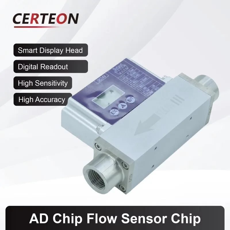 High Precision Laboratory Air Nitrogen Oxygen Hydrogen Helium Mass Flow Meter For Micro Gas