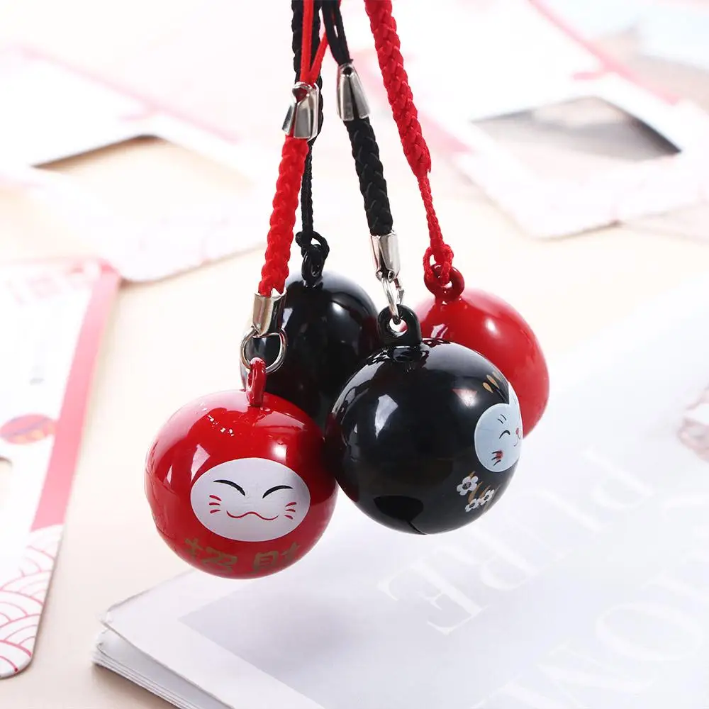 Pendant Accessories Water Bells DIY Trinkets Phone Pendant Bag Pendants Lucky Cat Keychains Bells Pendant Japan Daruma Keyring