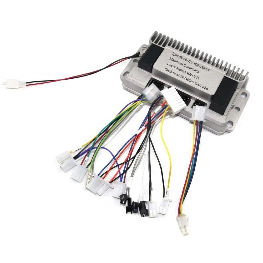 

DC Brushless Motor Controller 48V 60V 72V 800-1500W Three-Mode Sine Wave Intelligent Electric Vehicle Controller for EVs