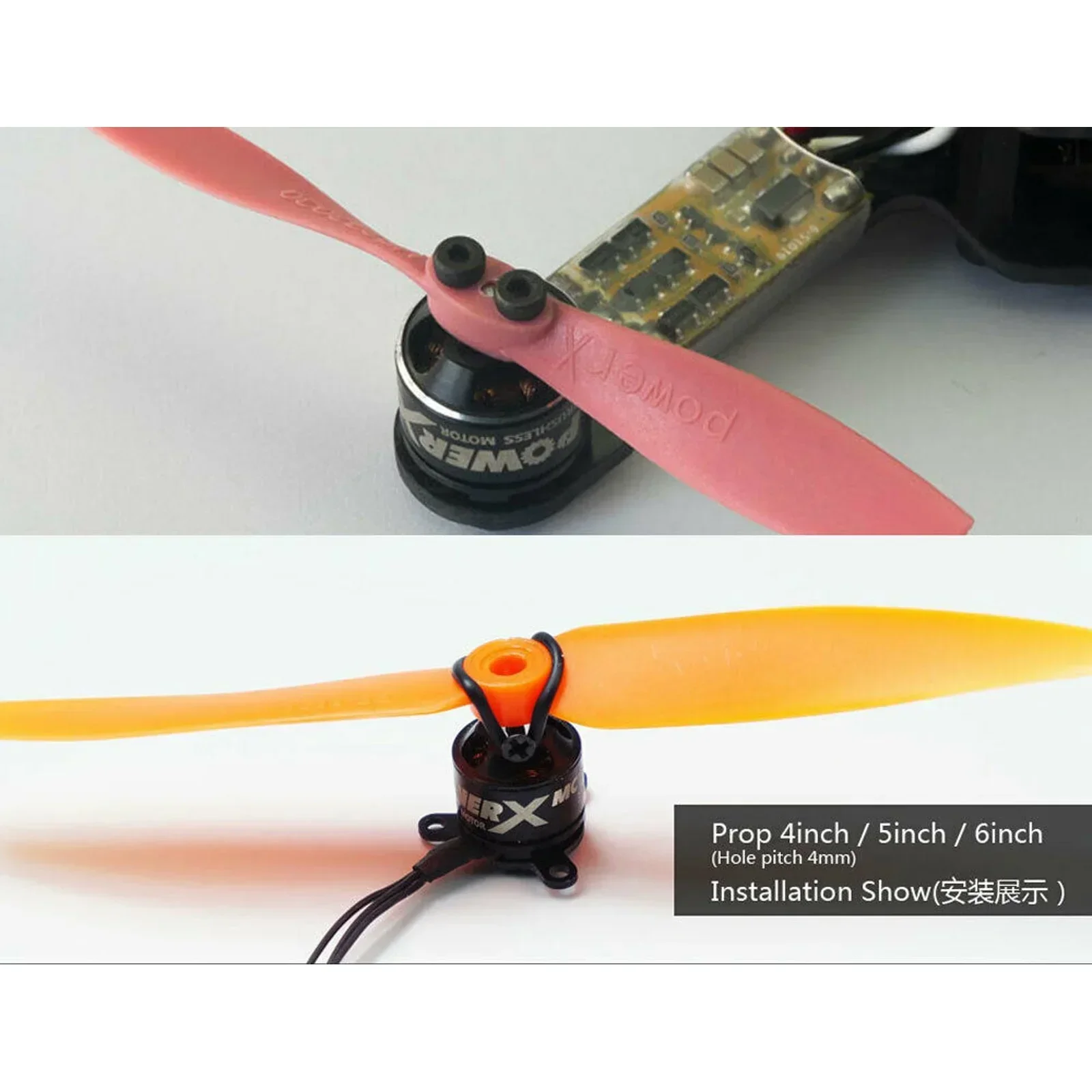 New MC1108 4000kv Mini Brushless Motor 2S/5A Mount for Micro Fixed Wing RC Airplane