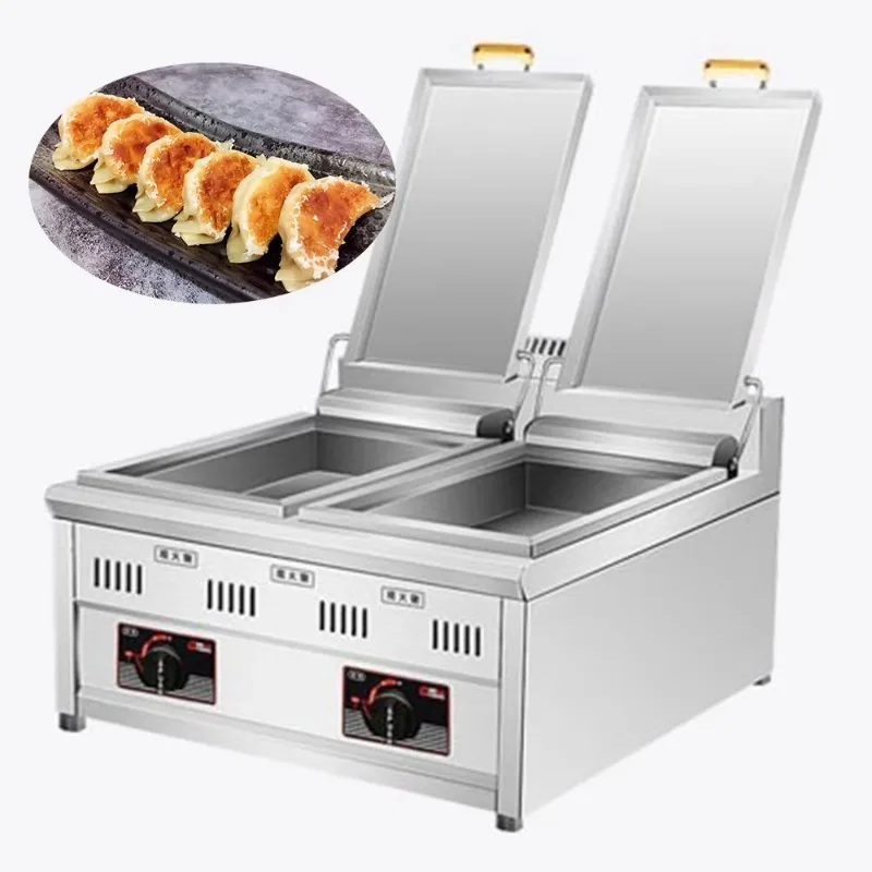 

Stainless Steel Semi-Automatic Frying Machine for Dumplings Breakfast Canteen Kitchen Equipment