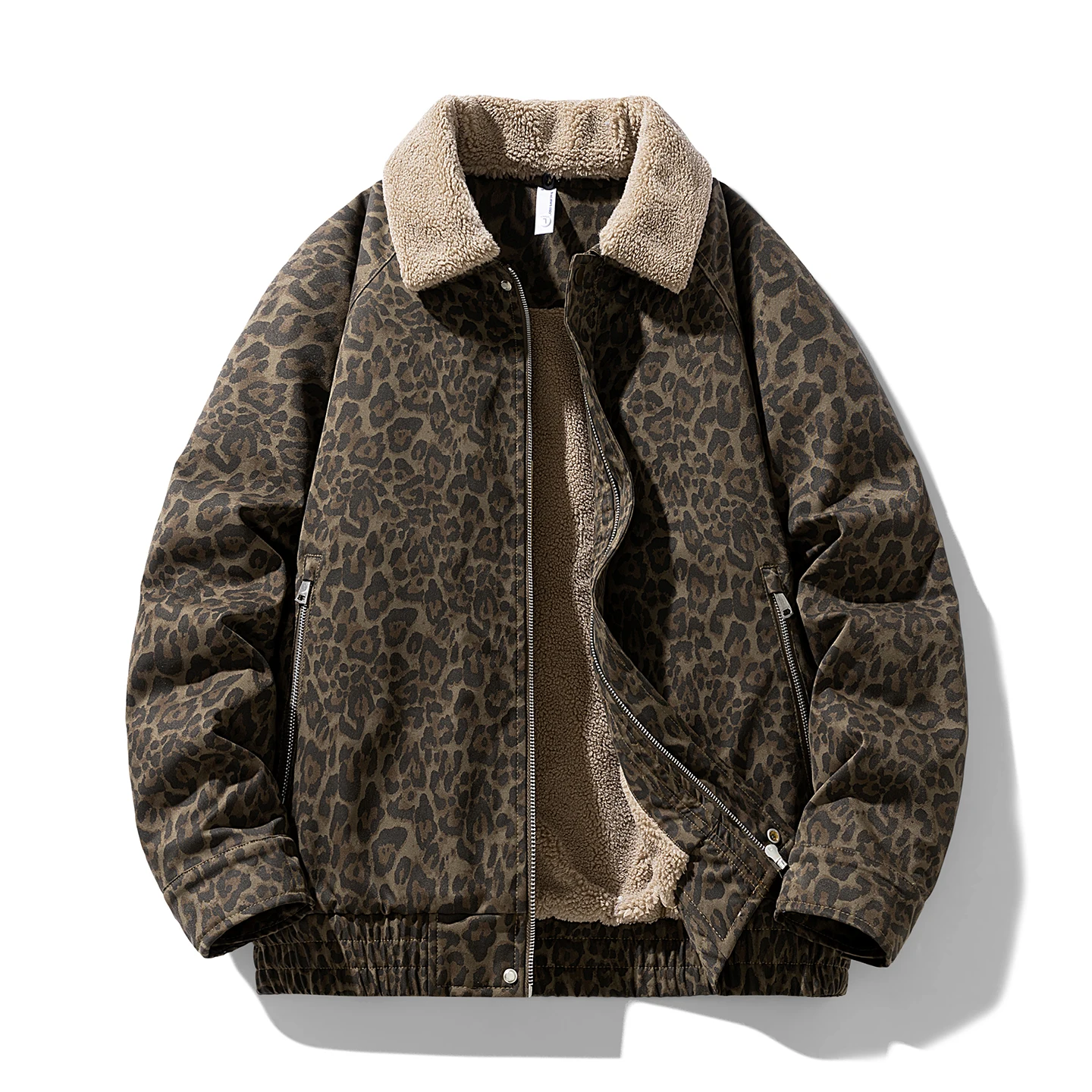 

Зимнее флисовое утепленное мужское пальто в стиле ретро, новая модная повседневная куртка со съемными лацканами, уличная ветрозащитная теплая мужская парка