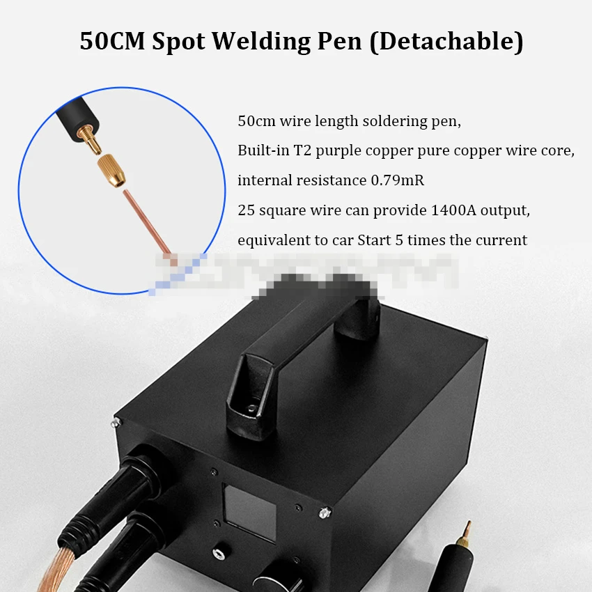 Imagem -04 - Nickel Sheet 18650 Battery Spot Welder 250 Engrenagens Máquina de Solda Capacitores Duplos Armazenamento de Energia Pulso Duplo 03 mm