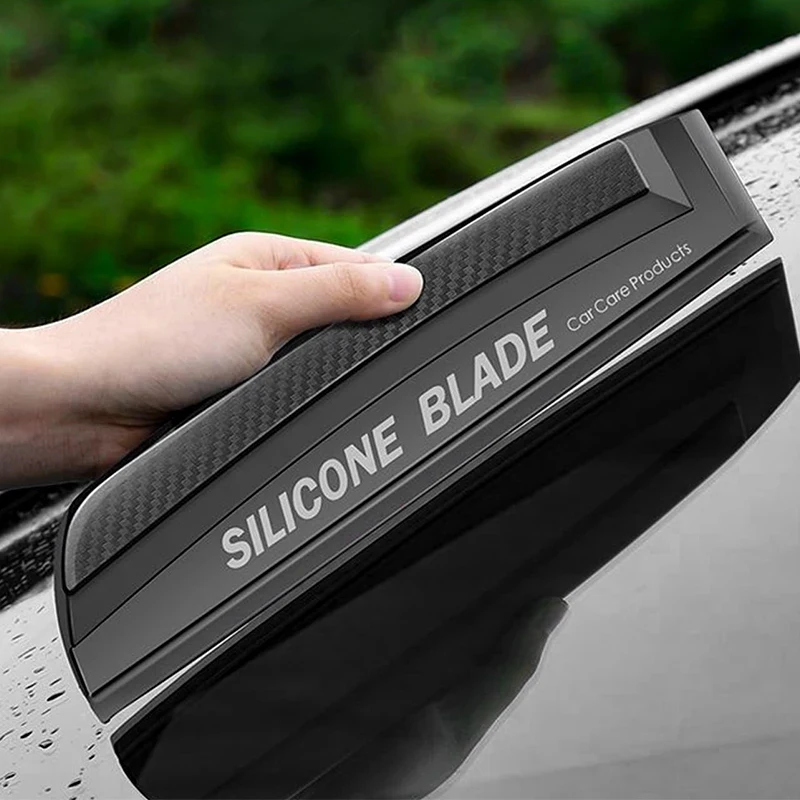 Langlebige Silikon-Auto-Wischerblätter mit Carbonfaser-Dekor-Schale Allwetter-Autowischer