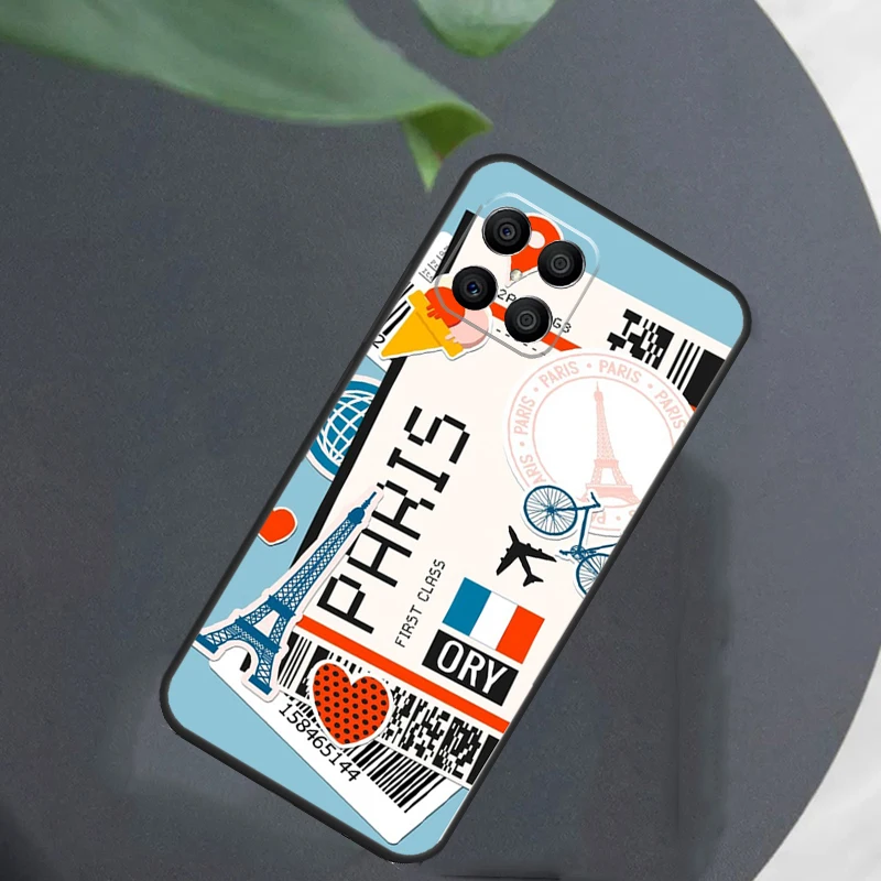 حافظة New York TOKYO Traveltickets لهاتف Honor Magic 8 7 6 5 Pro لهاتف Honor X9c X9b X9a X8a X8b 50 70 90 200 400 Lite