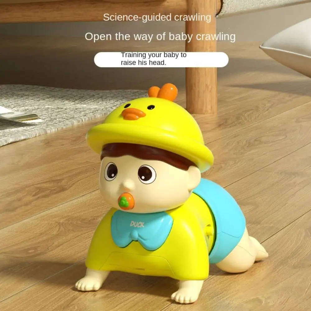 

Learns To Crawl Music Electric Crawling Baby Toys Big Eyes with Sound Learning Crawling Doll Funny Cartoon Electric Walking Duck